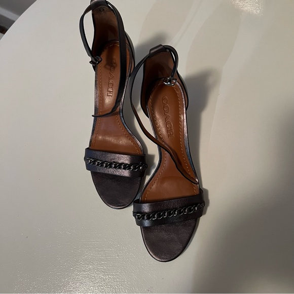 Coach Kitten Heels Ankle Strap - Picture 1 of 8